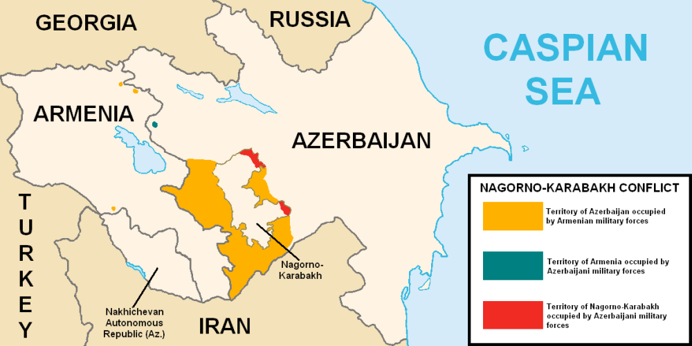 Armenia Azerbaijan Map