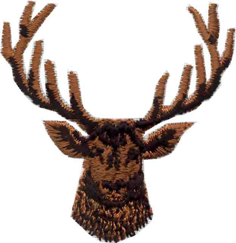 Browning Deer Head Embroidery Design