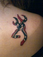 Browning Symbol Tattoos On Hip