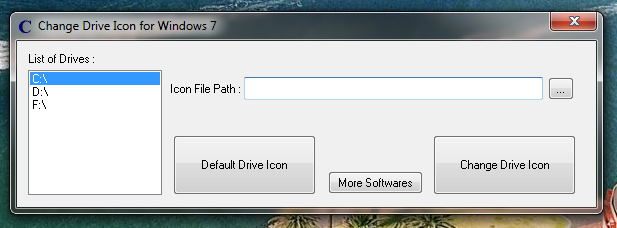 Change Hard Disk Drive Icon