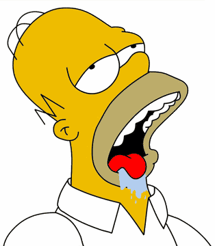 Homer Drooling Gif