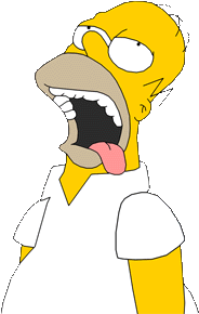 Homer Drooling Gif