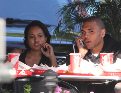 Karrueche Tran And Chris Brown Kissing