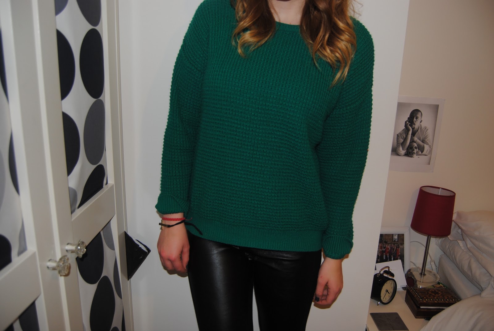 Leather Panel Leggings Topshop