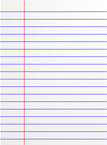Lined Notebook Paper Template