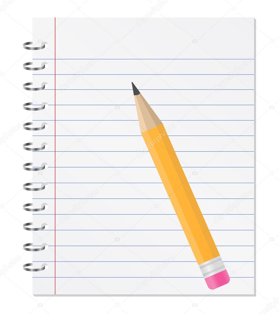 Notebook Paper And Pencil