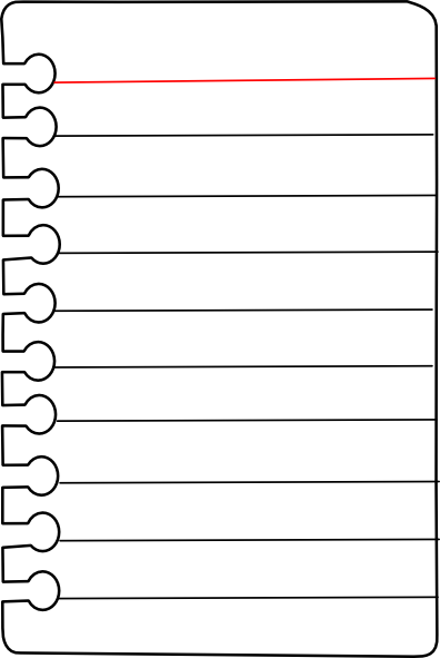 Notebook Paper Template For Pages