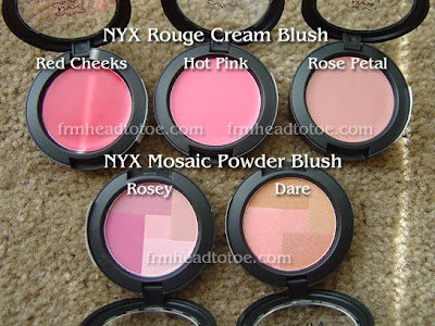 Nyx Rose Petal Cream Blush Swatch