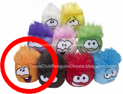 Orange Puffle Plush