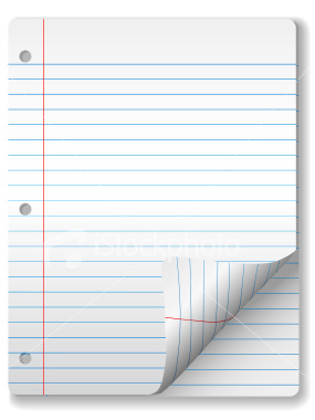 Ruled Notebook Paper Template