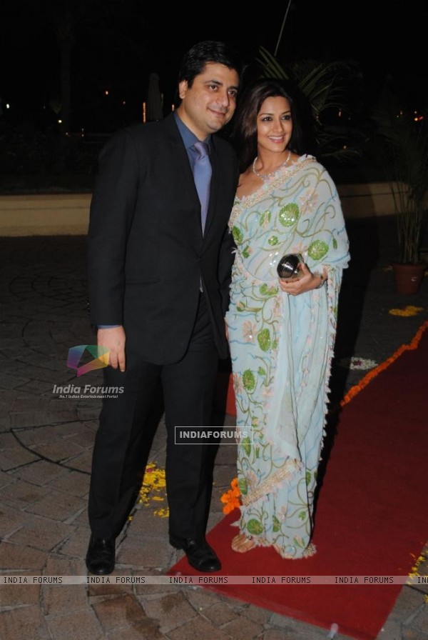 Sonali With Husband