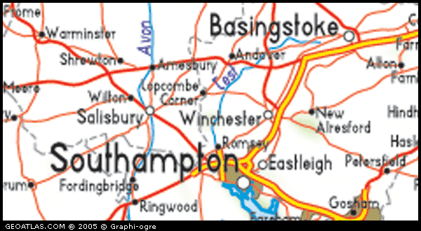 Southampton England Map
